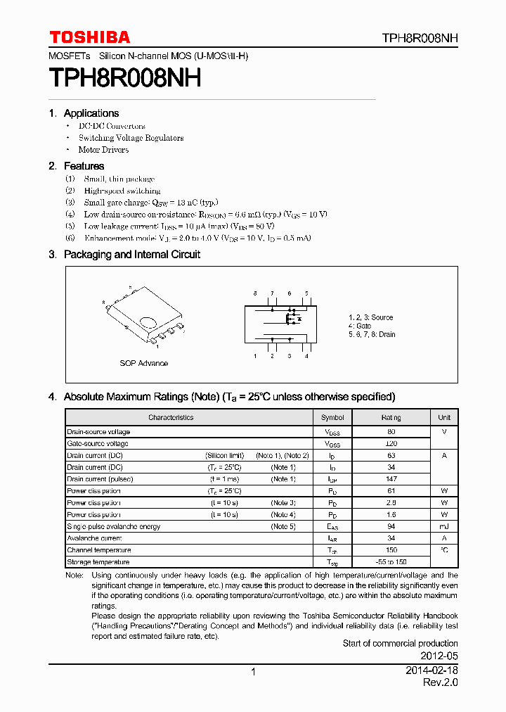 TPH8R008NH_7815991.PDF Datasheet