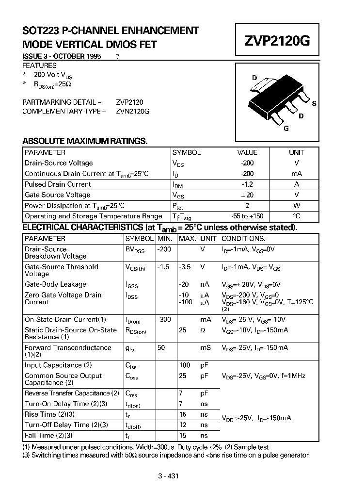 ZVP2120G_7822904.PDF Datasheet