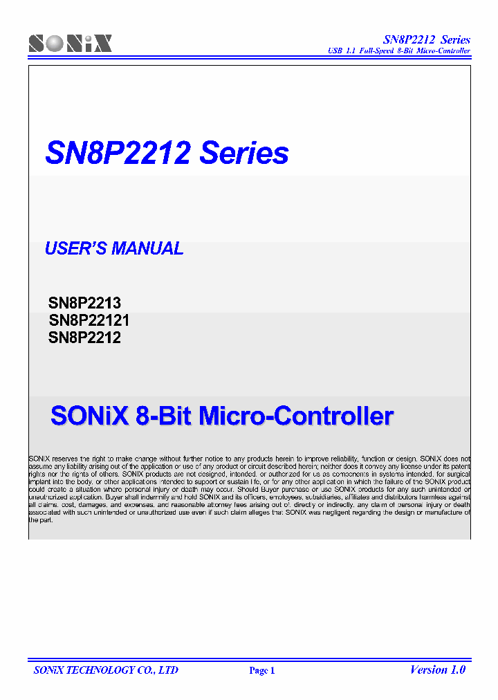 SN8P22121_7756750.PDF Datasheet