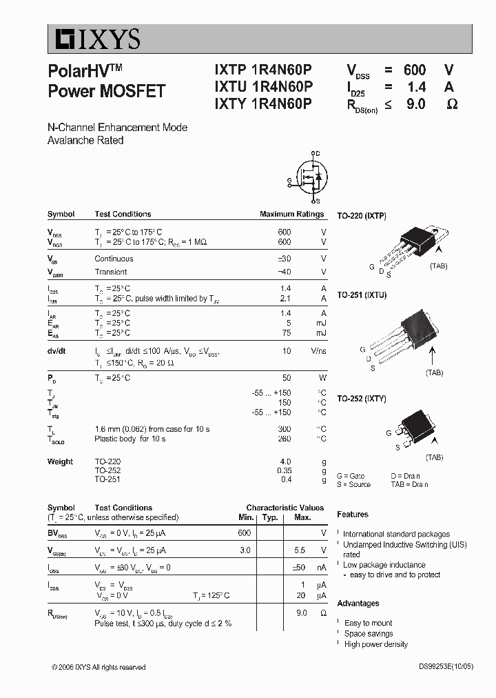 IXTY1R4N60P_7830535.PDF Datasheet