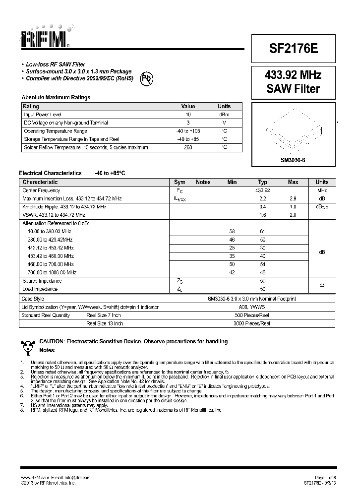 SF2176E_7835652.PDF Datasheet