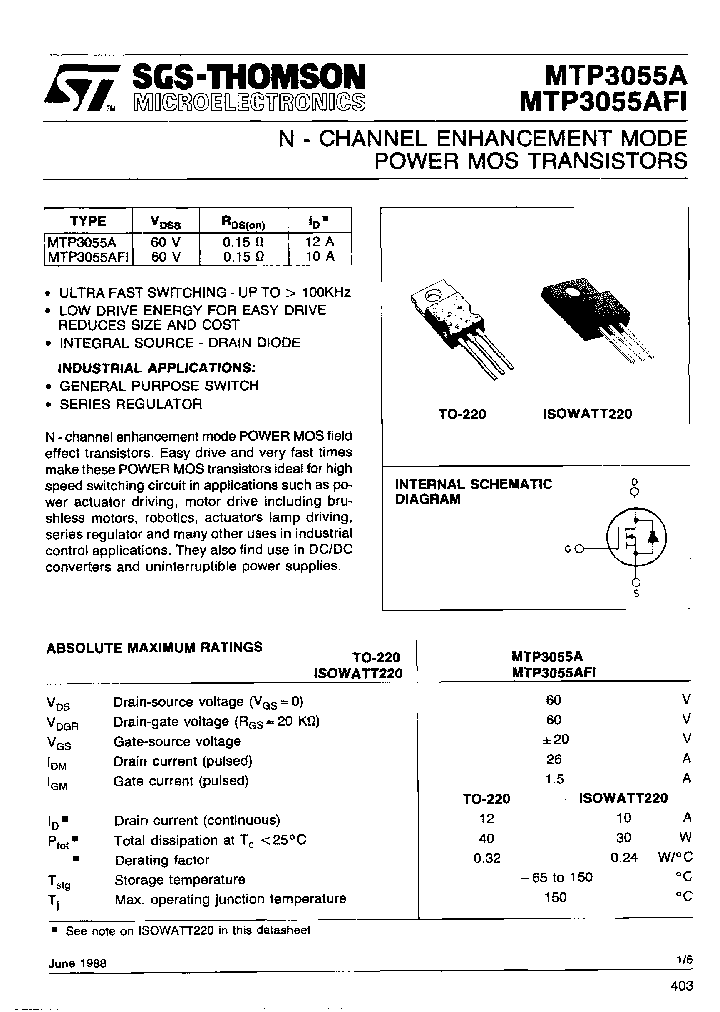 MTP3055AFI_7780059.PDF Datasheet