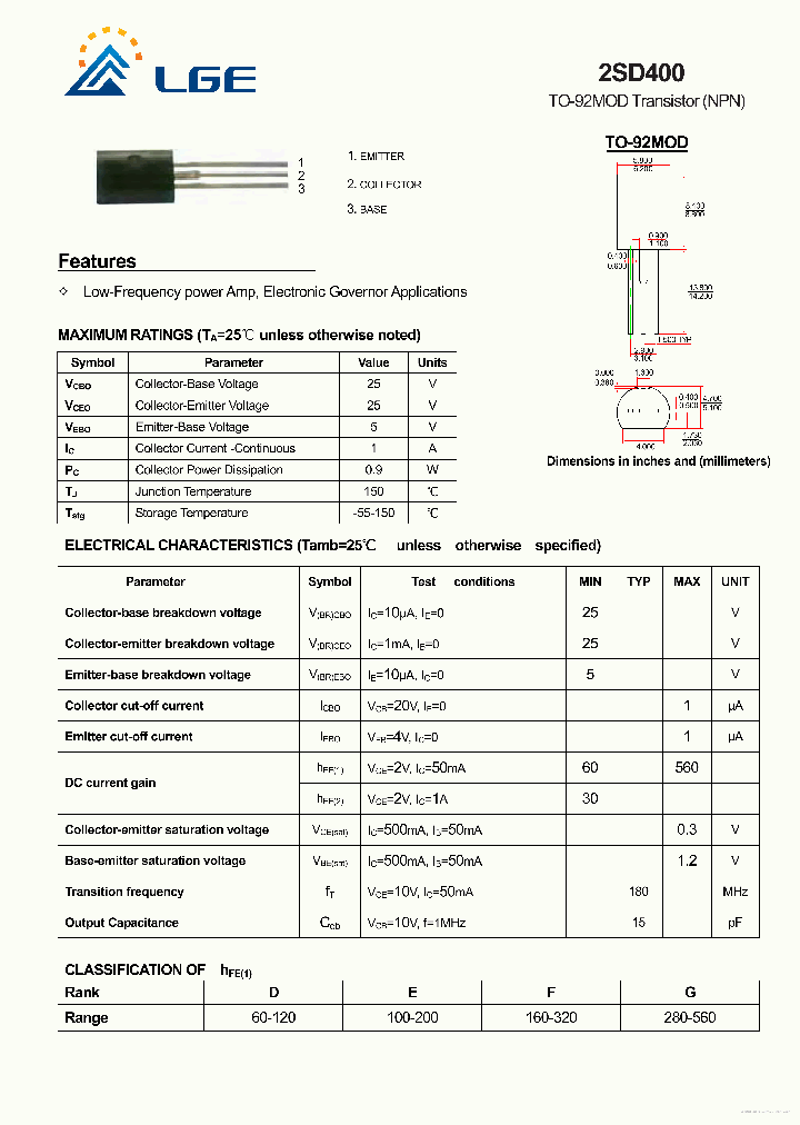 2SD400_7754806.PDF Datasheet