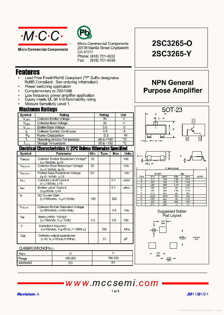 2SC3265-Y_7757922.PDF Datasheet