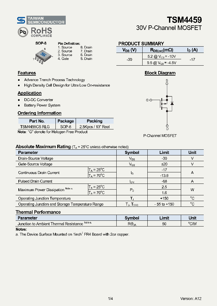 TSM4459_7851473.PDF Datasheet