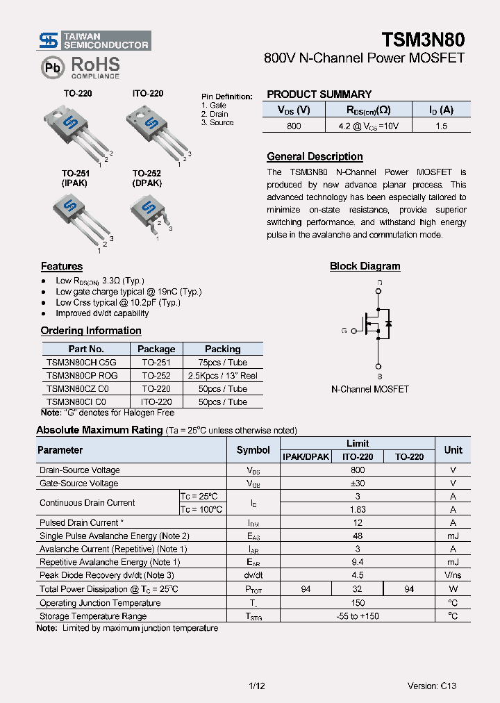 TSM3N8013_7855828.PDF Datasheet