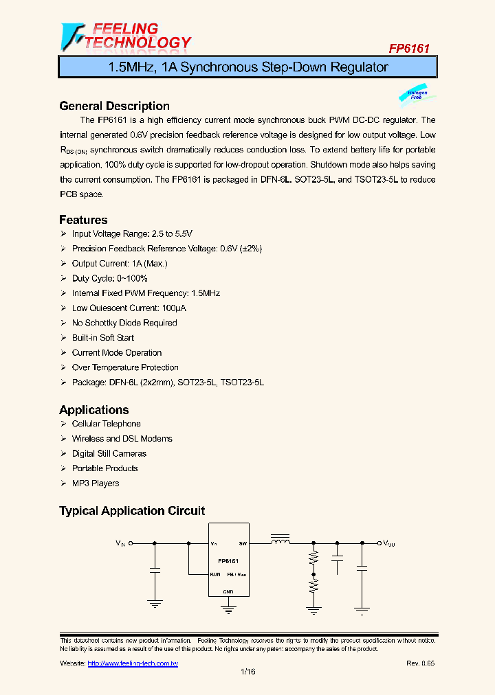 FP6161IR-LF-ADJ_7769803.PDF Datasheet