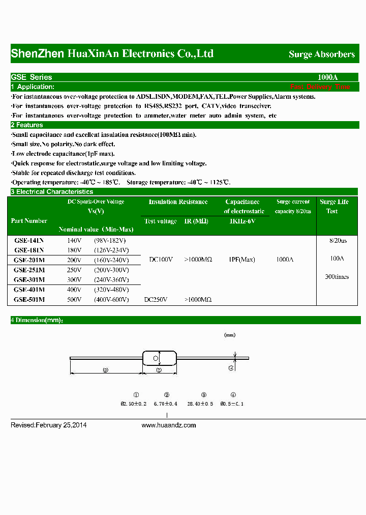 GSE-401M_7865206.PDF Datasheet