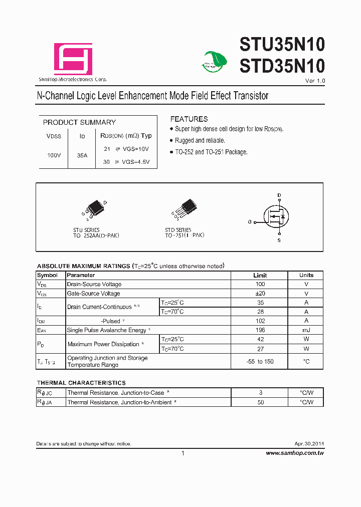 STD35N10_7768892.PDF Datasheet