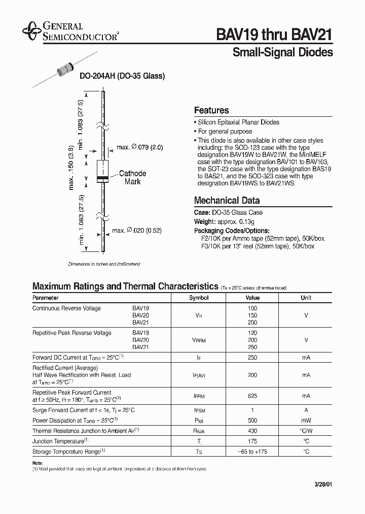 BAV20_7819379.PDF Datasheet