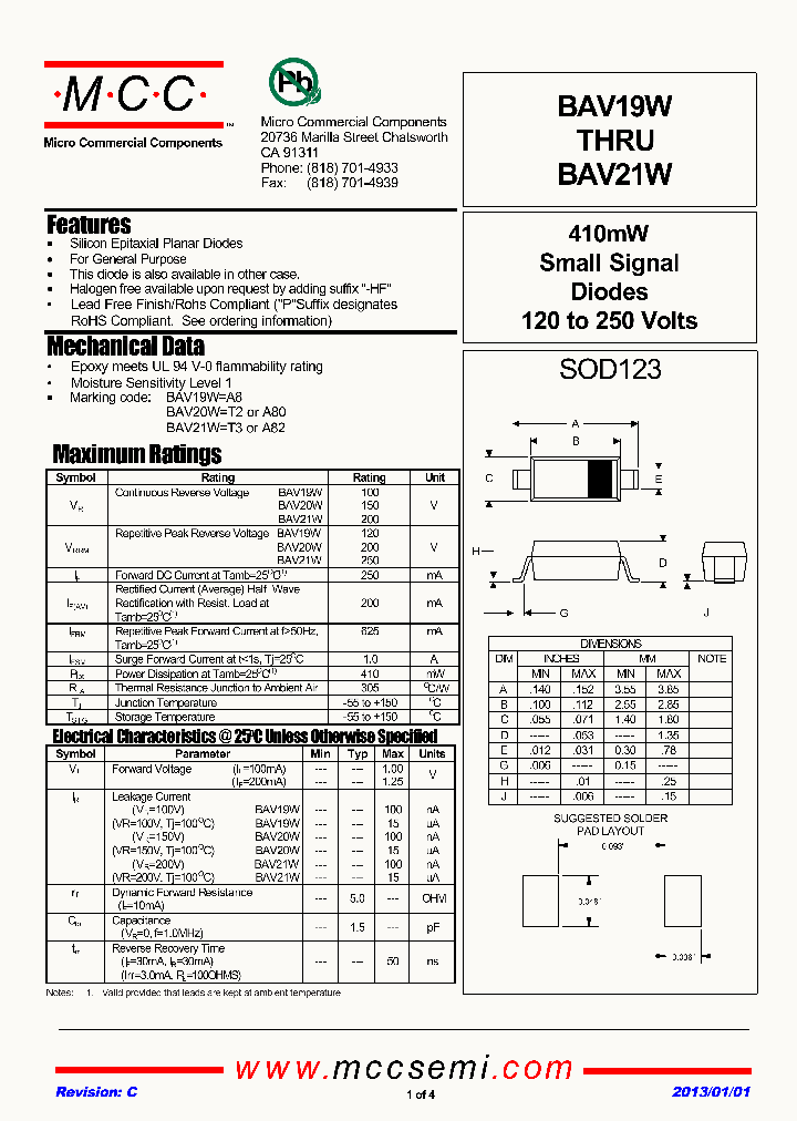 BAV21W-TP_7872749.PDF Datasheet