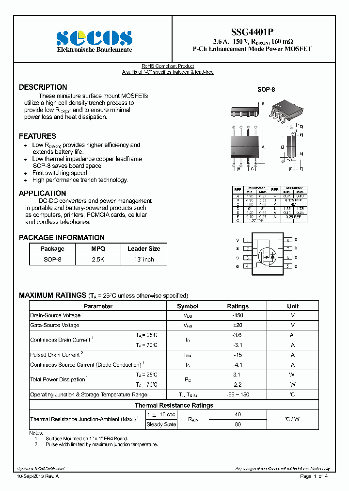 SSG4401P_7875442.PDF Datasheet