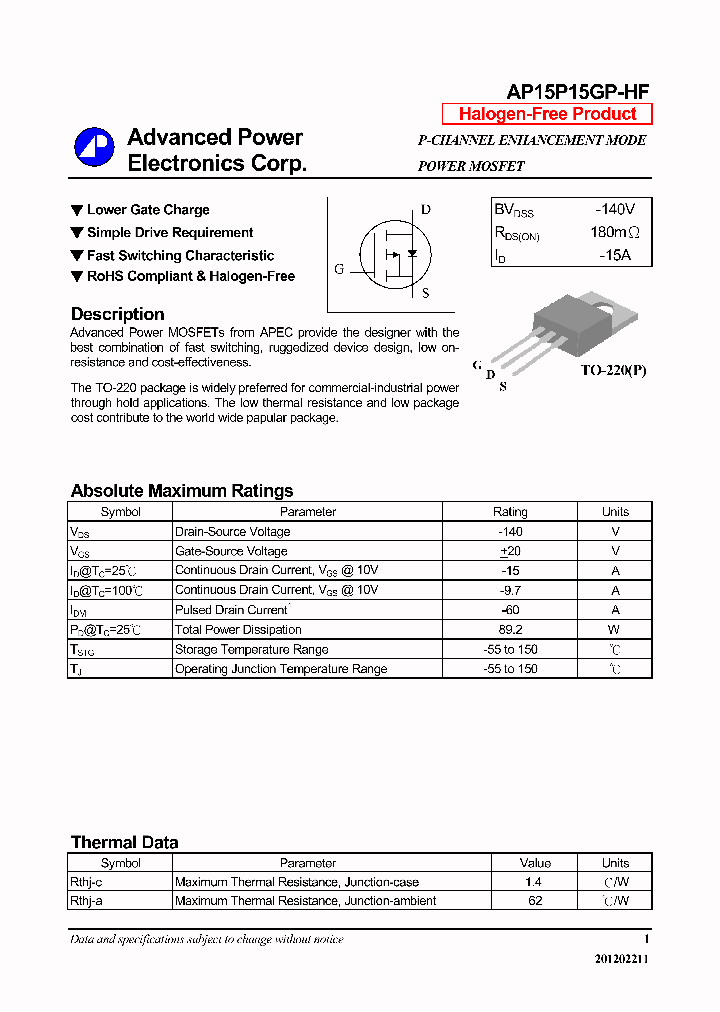 AP15P15GP-HF14_7879434.PDF Datasheet