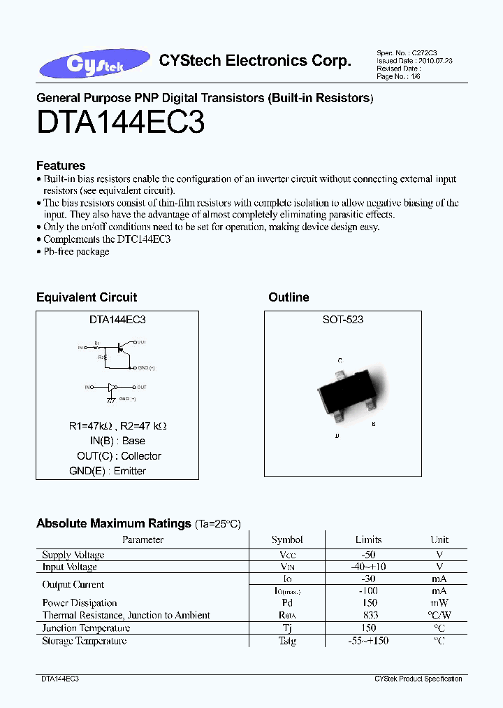 DTA144EC3_7777220.PDF Datasheet