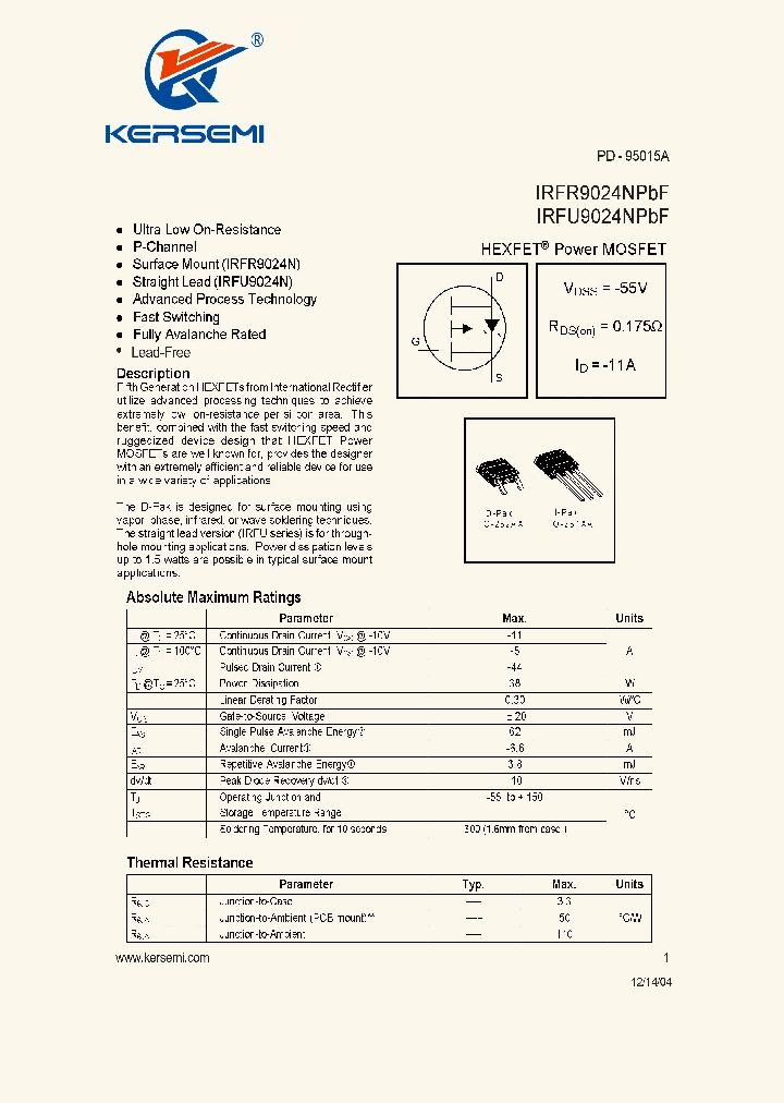 IRFR9024NPBF_7884043.PDF Datasheet