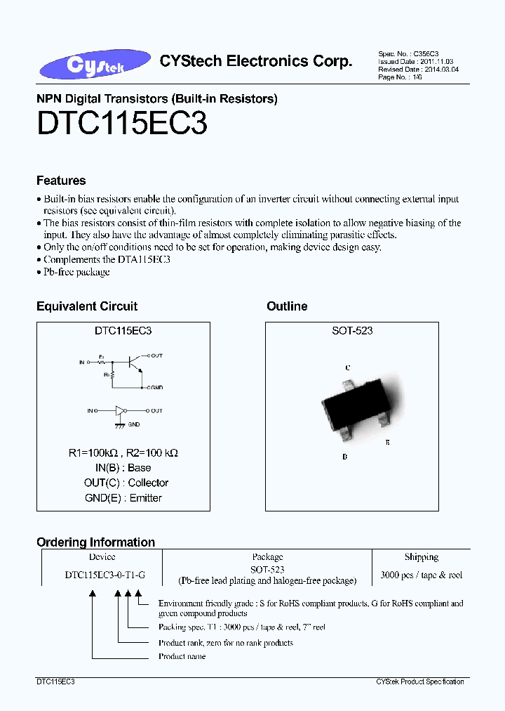 DTC115EC3_7886096.PDF Datasheet