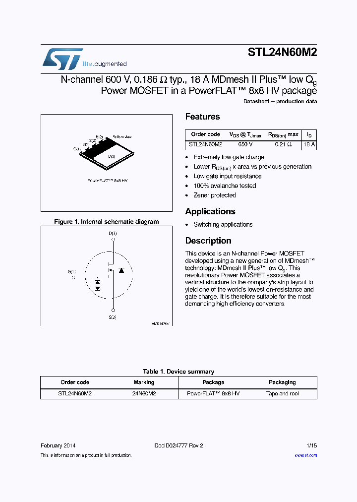 STL24N60M2_7890932.PDF Datasheet