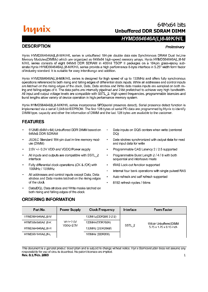 HYMD564646AXX_7891717.PDF Datasheet