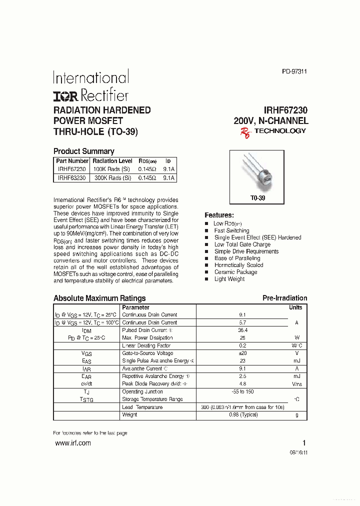 IRHF67230_7784538.PDF Datasheet