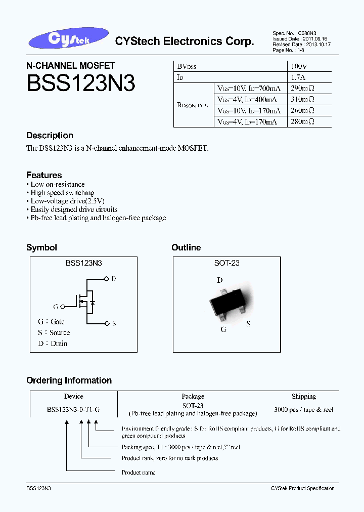 BSS123N3_7895776.PDF Datasheet