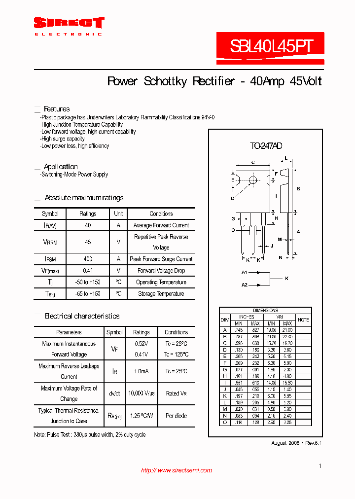 SBL40L45PT_7899369.PDF Datasheet