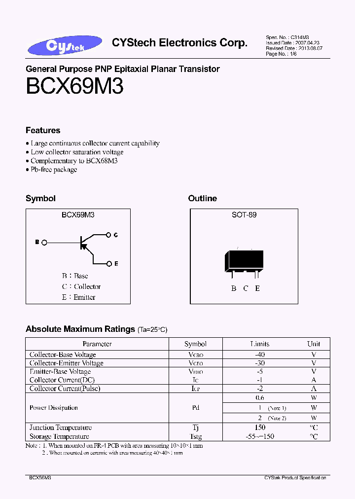 BCX69M3_7912602.PDF Datasheet