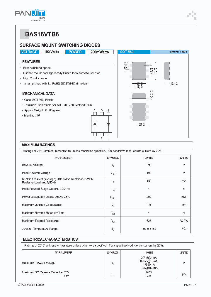 BAS16VTB6_7920933.PDF Datasheet