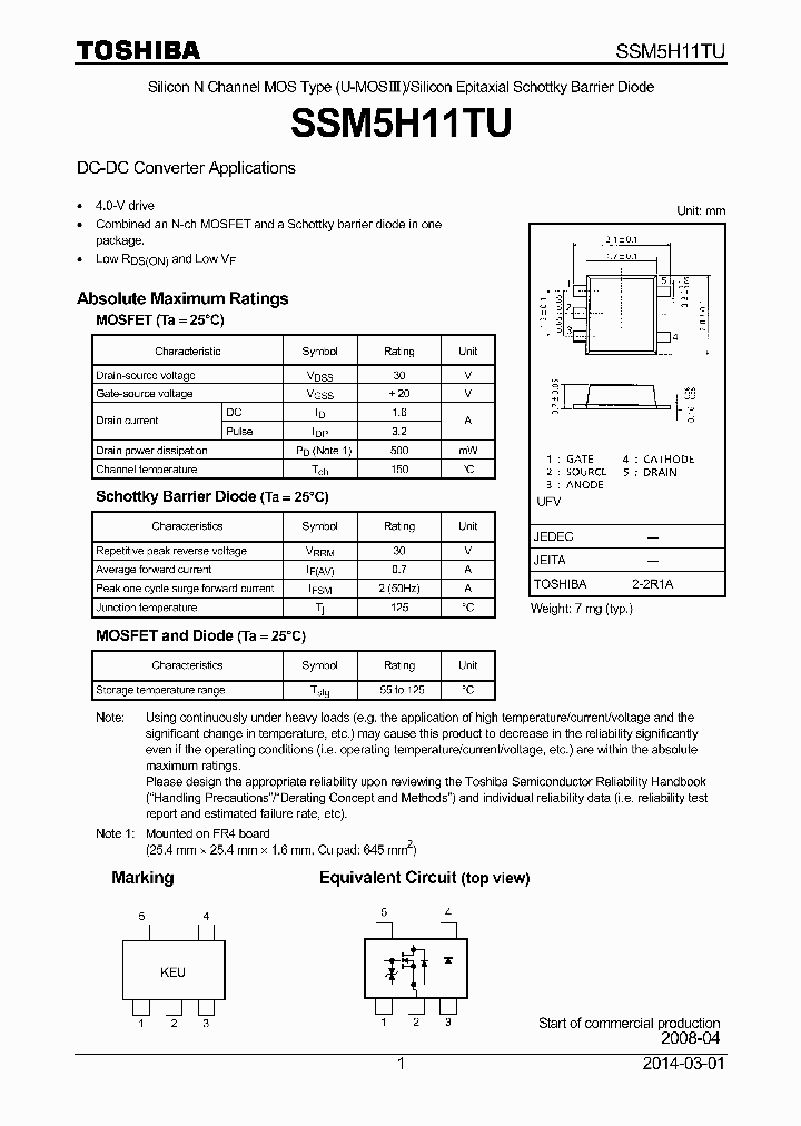 SSM5H11TU_7928963.PDF Datasheet