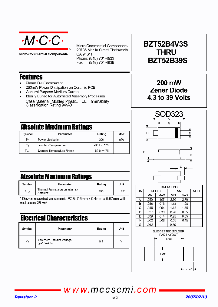 BZT52B7V5S_7936908.PDF Datasheet