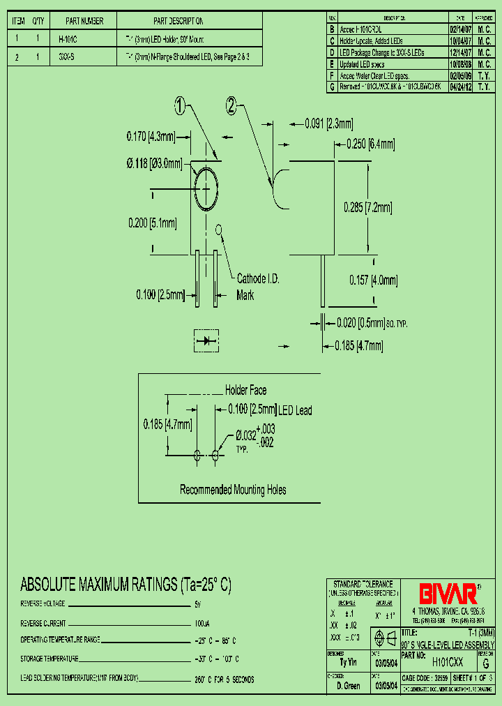 H101CBWD_7945551.PDF Datasheet