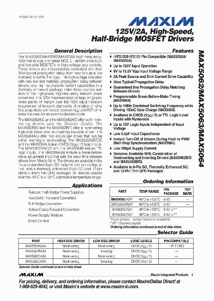 MAX5064BATC_7951887.PDF Datasheet