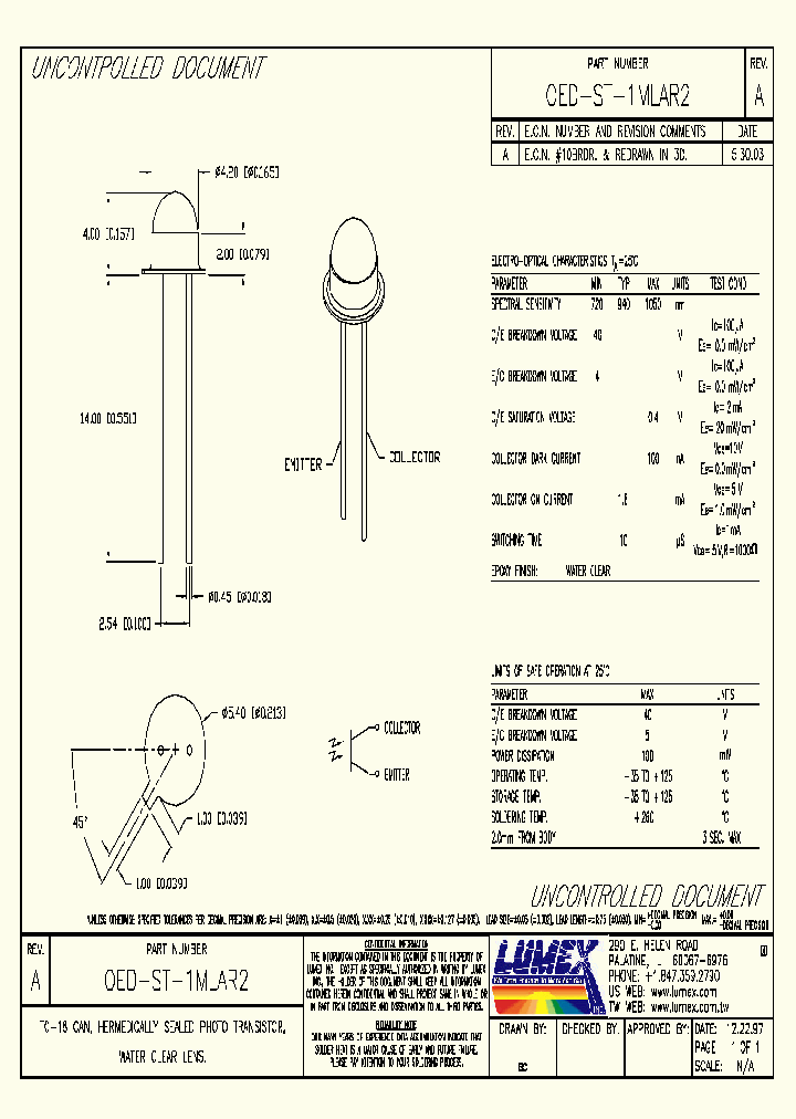 OED-ST-1MLAR2_7960663.PDF Datasheet
