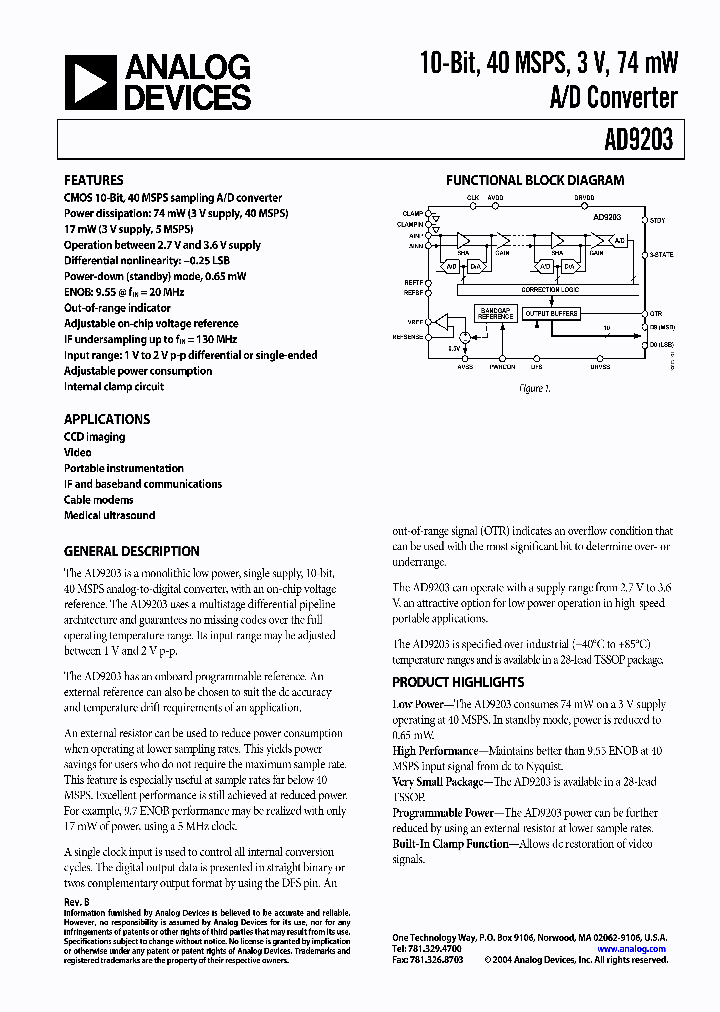 AD9203ARUZ_7966092.PDF Datasheet