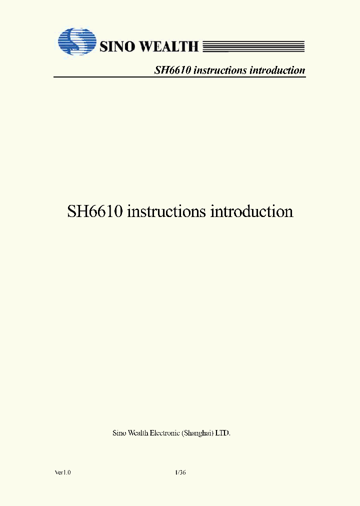 SH6610_7798747.PDF Datasheet