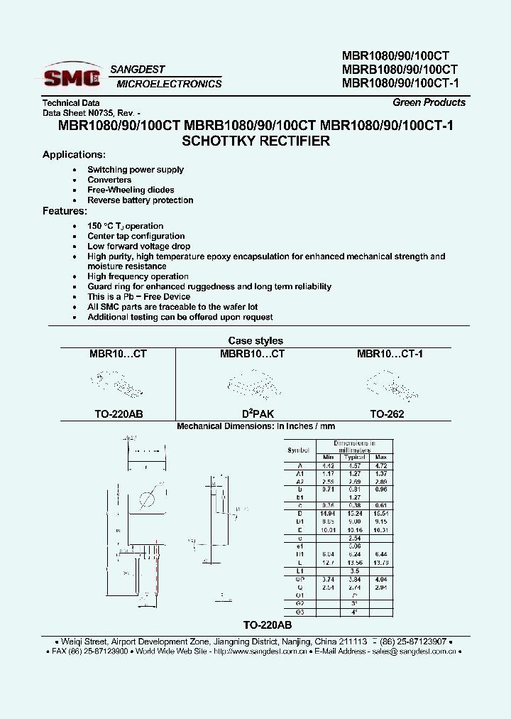 MBR100CT_7999628.PDF Datasheet