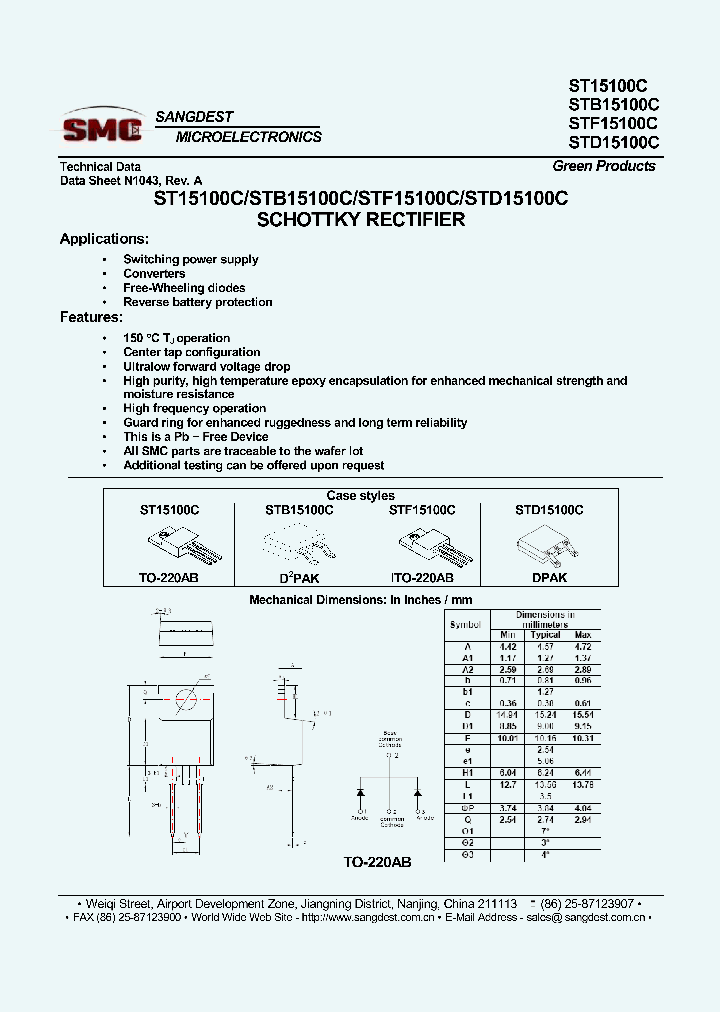 STB15100C_8001138.PDF Datasheet