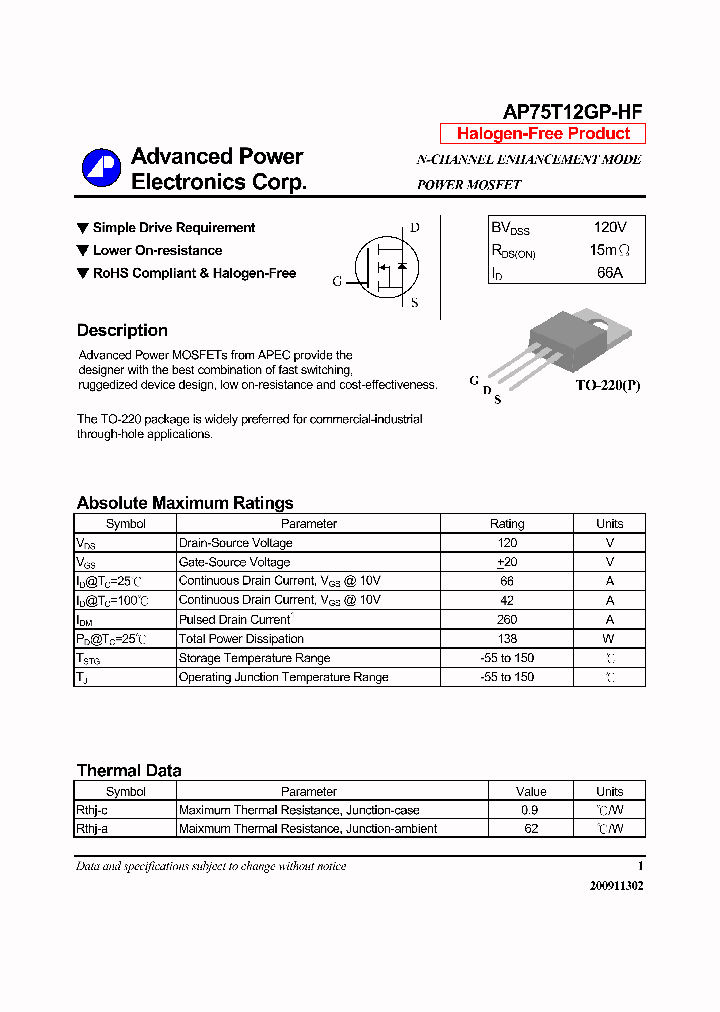 AP75T12GP-HF-14_8001627.PDF Datasheet