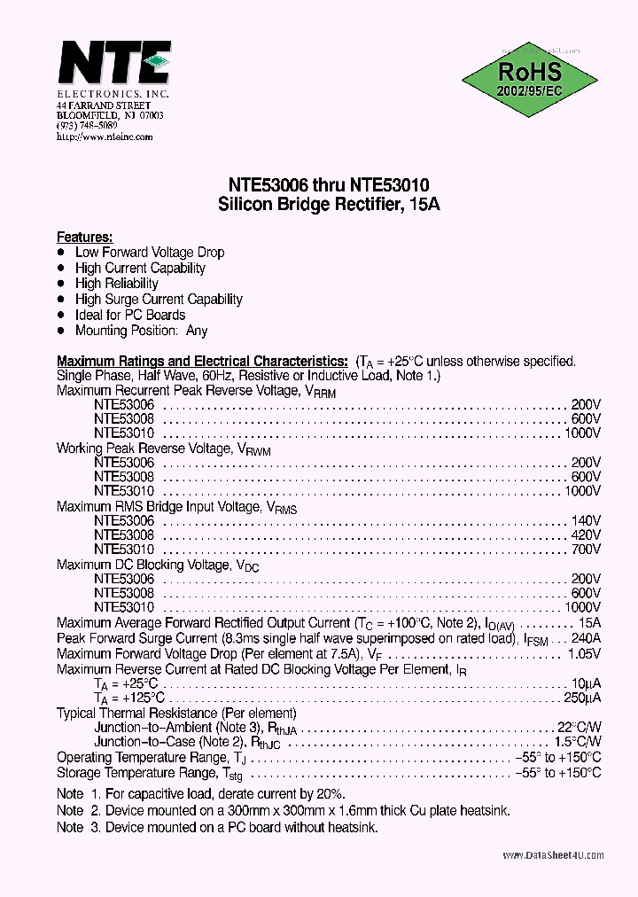 NTE53010_7807496.PDF Datasheet