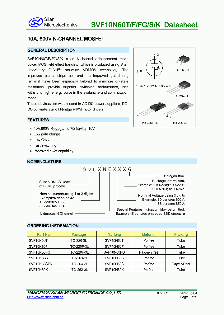 SVF10N60S_7806763.PDF Datasheet