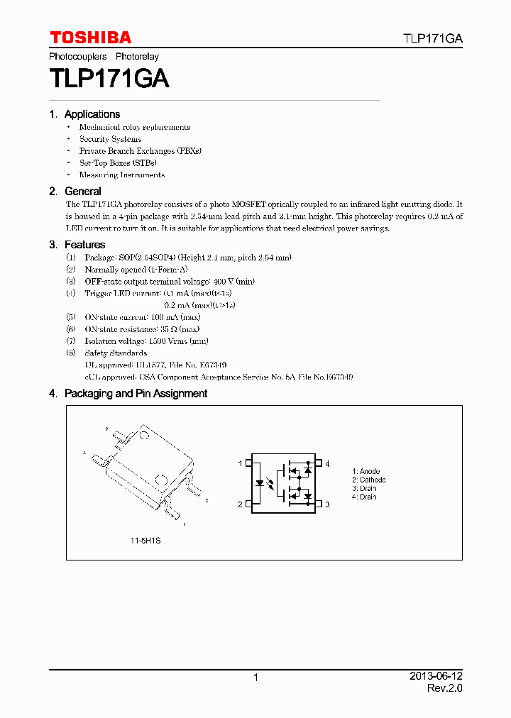 TLP171GA_8011047.PDF Datasheet