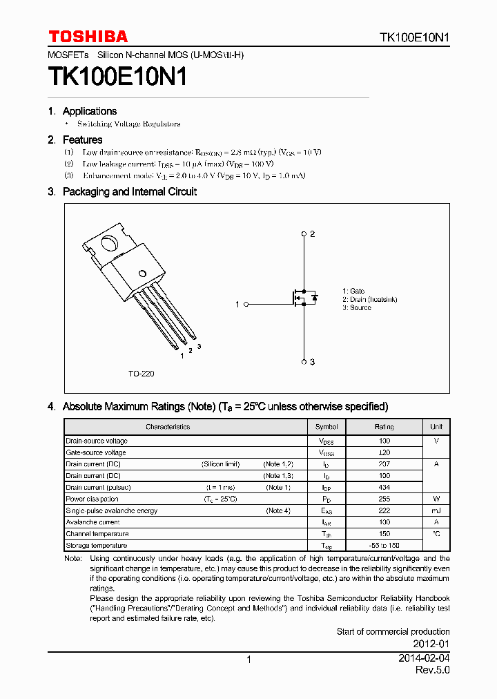 TK100E10N1_8014662.PDF Datasheet