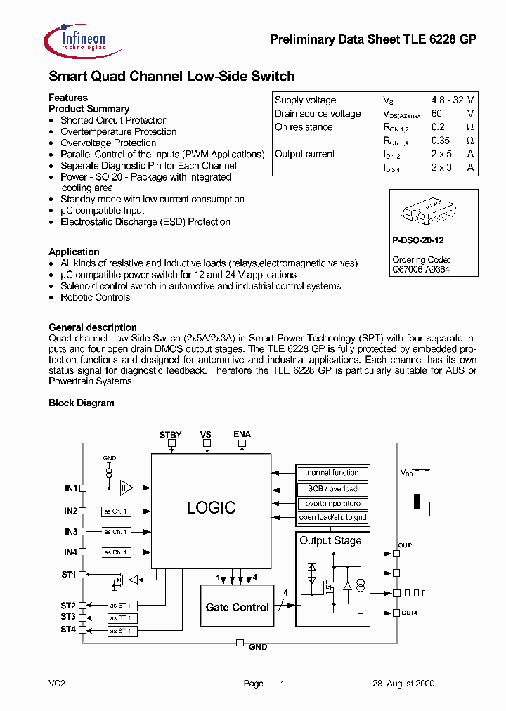 TLE6228CHIP_8016224.PDF Datasheet