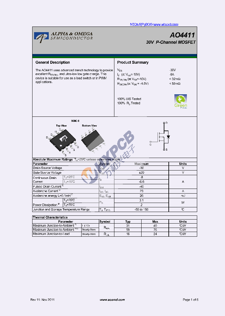 AO4411_8020527.PDF Datasheet