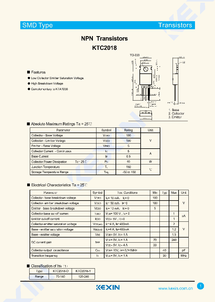 KTC2018-O_8027294.PDF Datasheet