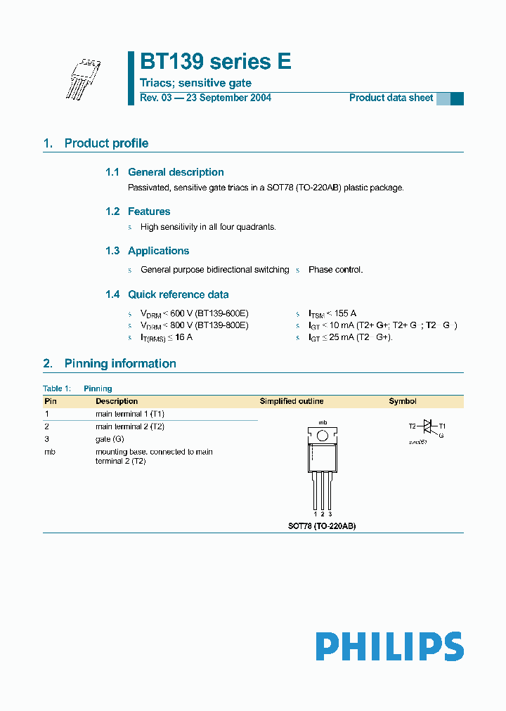 BT139_8028837.PDF Datasheet