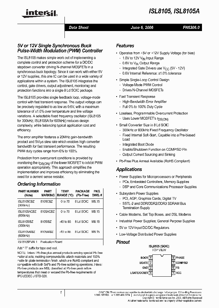 ISL8105ACBZ-T_8033087.PDF Datasheet