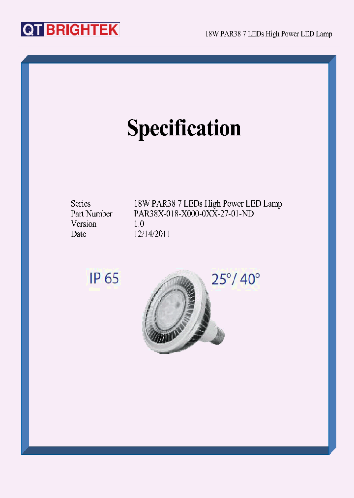 PAR38X-018-3000_8039900.PDF Datasheet