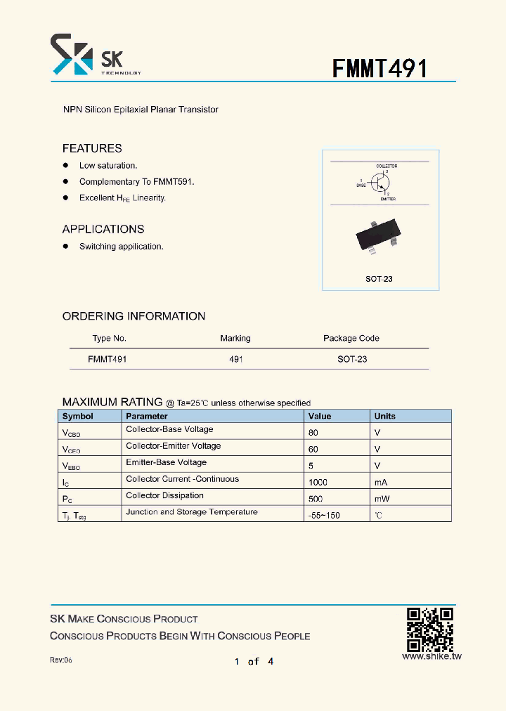 FMMT491_8047130.PDF Datasheet