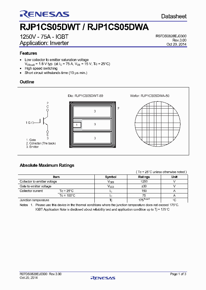 RJP1CS05DWT-15_8049833.PDF Datasheet