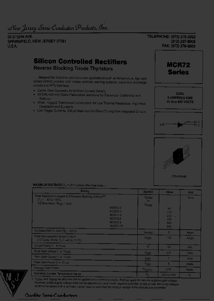 MCR72-2_8050533.PDF Datasheet